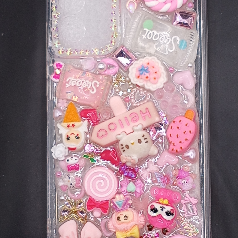 Cute Pink Kawaii Junk Phone Case Samsung Galaxy S22 Plus
